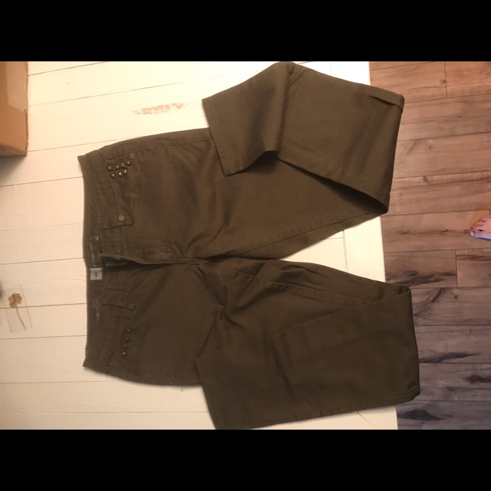 Like new Massimo premium denim green slim fit.